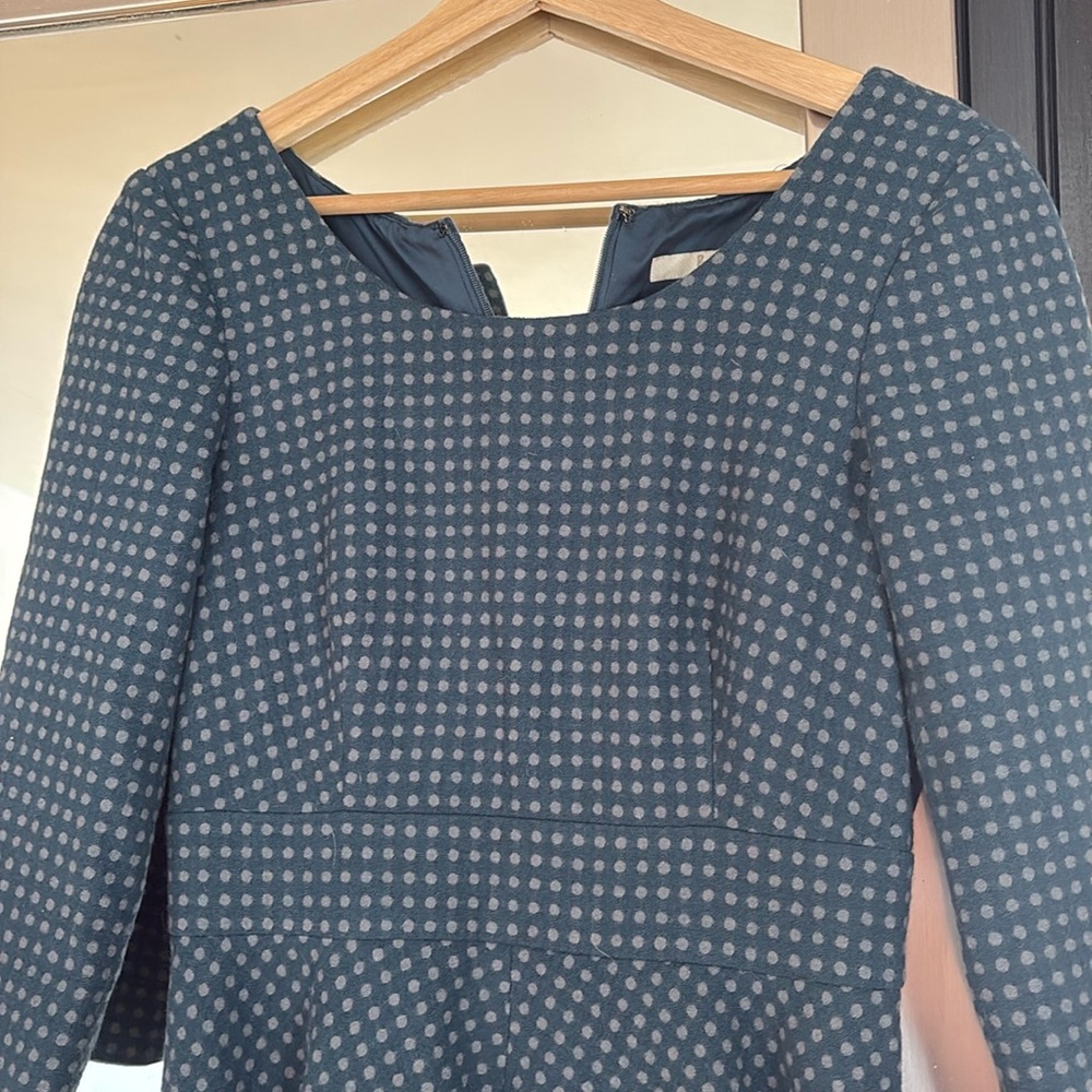Boden Kate spotty dress, lined. Wool.